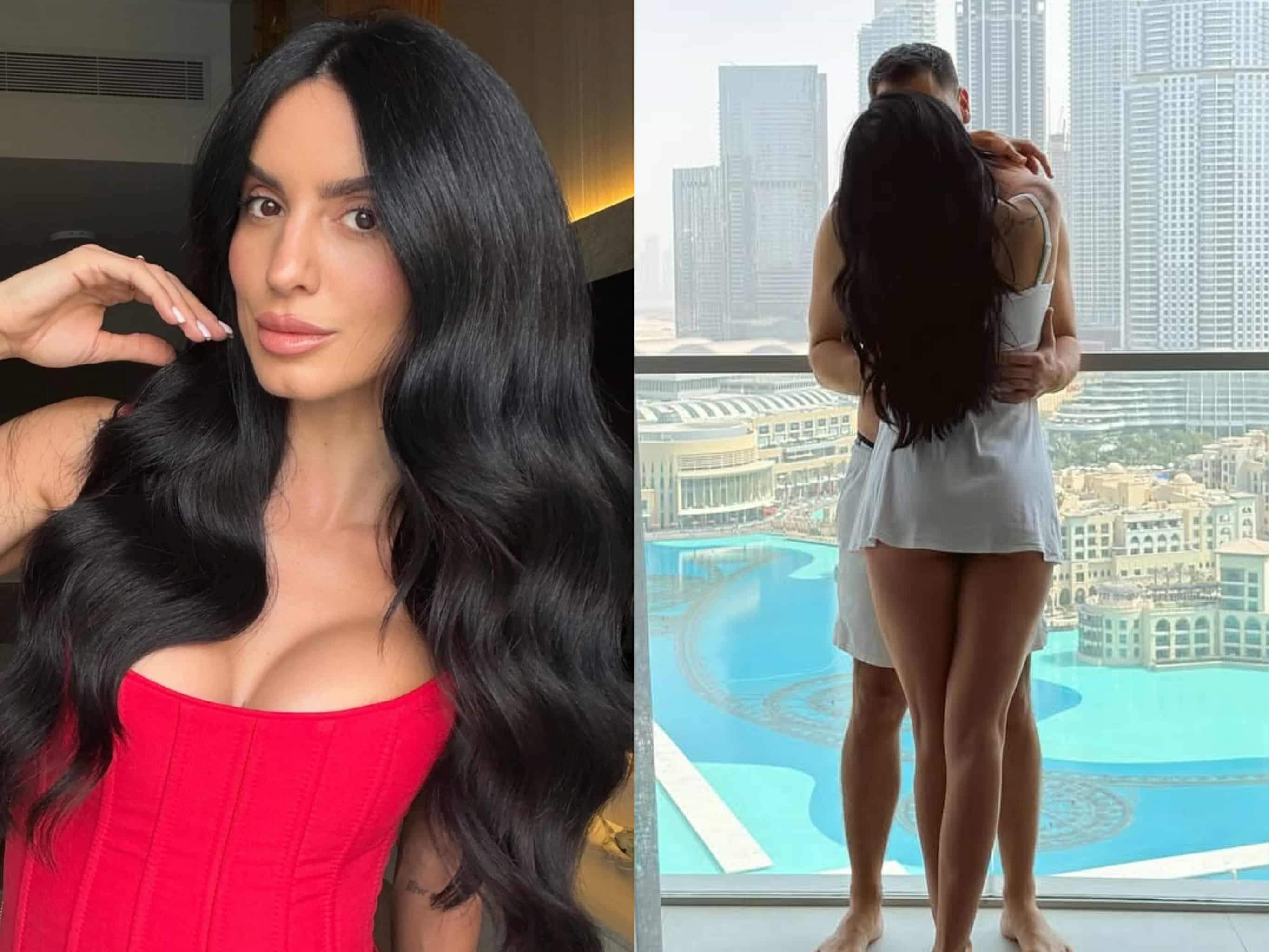 Ioana Grama și iubitul ei în Dubai