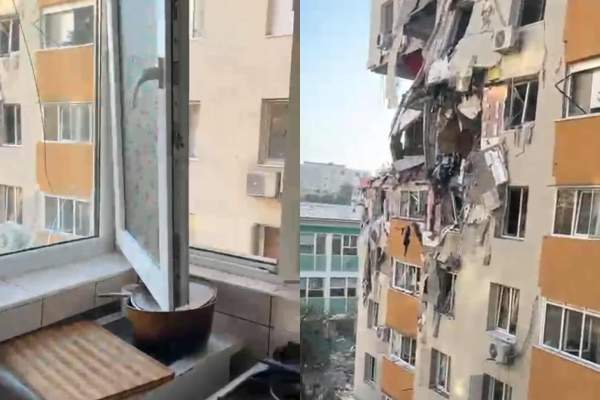 Imagini halucinante de la explozia din cartierul Rahova! Apartamentele din blocul lateral au fost distruse