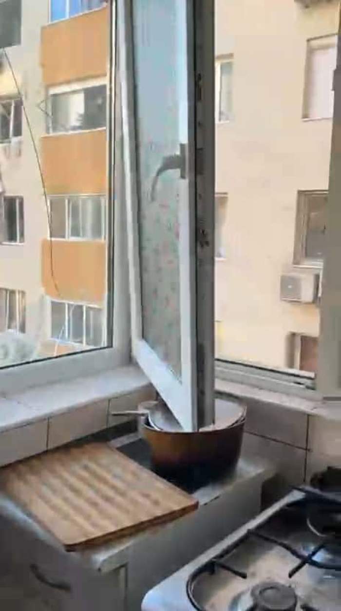 Imagini halucinante de la explozia din cartierul Rahova! Apartamentele din blocul lateral au fost distruse