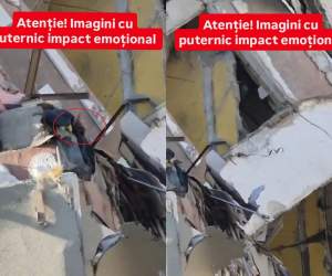 Scene tulburătoare de la explozia din Rahova: un bărbat a fost prins sub dărâmături. Așteaptă cu disperare să fie salvat