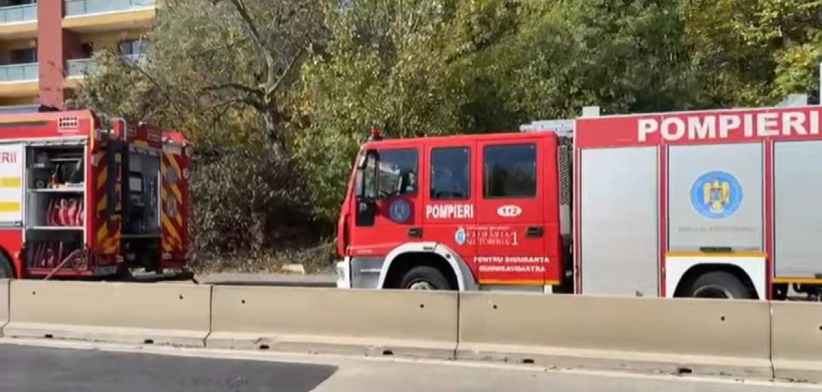 Un incendiu a izbucnit în Pipera incendiu
