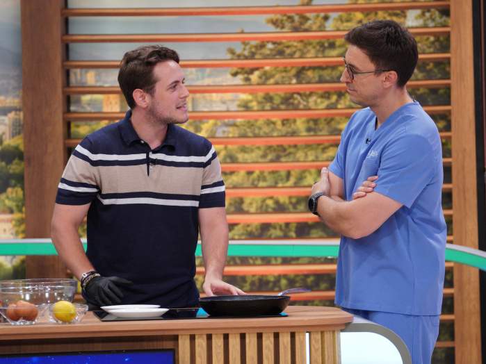 Aris Eram, între răsfăț culinar și slăbit sănătos. Ce îi vor spune specialiștii de la MediCOOL vedem diseară, de la ora 18:00, pe Antena 1 și AntenaPLAY