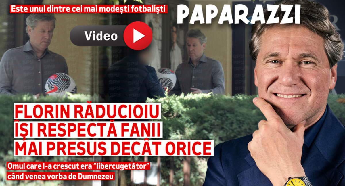 Este unul dintre cei mai modeşti fotbalişti. Florin Răducioiu îşi respectă fanii mai presus decât orice | PAPARAZZI