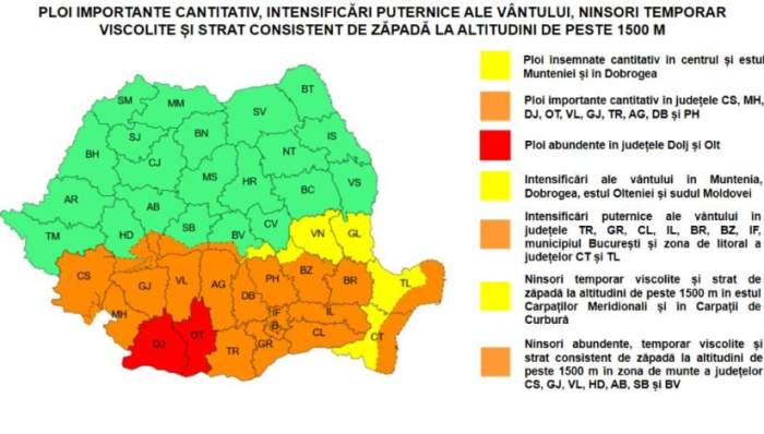 harta județelor afectate