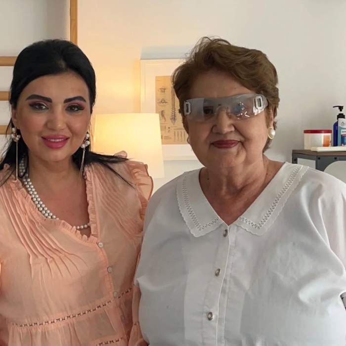Adriana Bahmuțeanu și mama ei