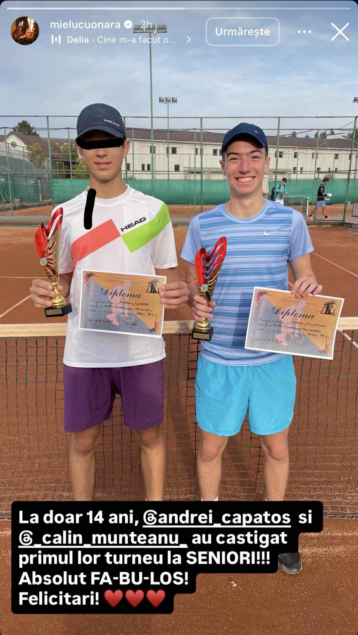 Fiul lui Dan Capatos, Andrei, a bifat o nouă reușită în tenis: „Absolut fabulos!” Ce performanță a făcut tânărul în vârstă de 14 ani