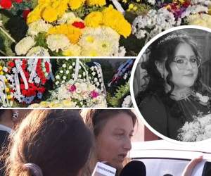 Ultimul drum pentru Mirela, gravidă ucisă de explozia din Rahova. Imagini dureroase de la înmormântarea tinerei