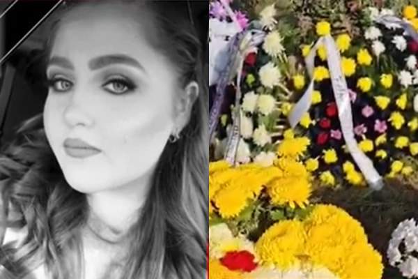 Ce a apărut la mormântul gravidei ucise de explozia din Rahova! Tânăra a fost condusă pe ultimul drum astăzi, 22 octombrie | FOTO