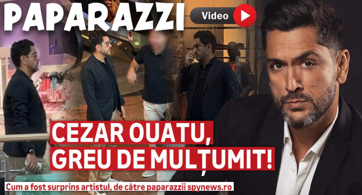 Cezar Ouatu, greu de mulțumit! Cum a fost surprins artistul, de către paparazzii spynews.ro