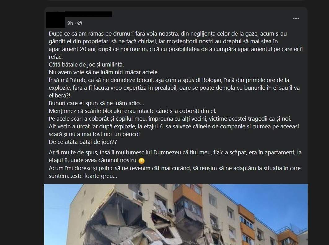 explozie bloc calea rahovei