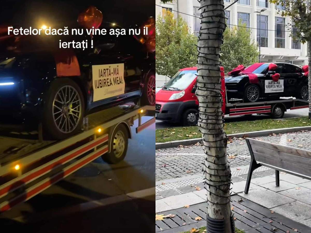 Cadoul a ajuns pe mai multe străzi din Cluj-Napoca mașină cadou