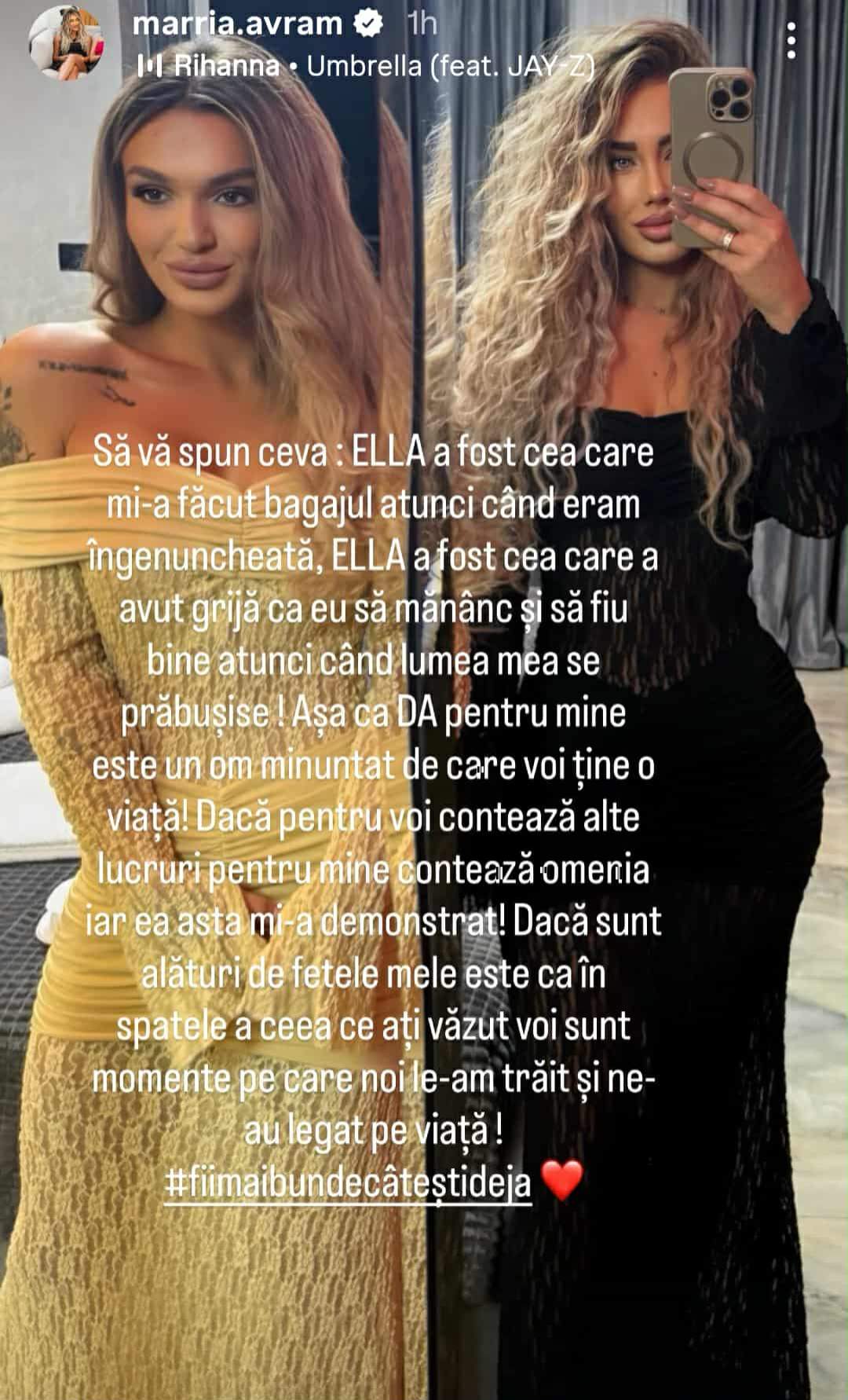 mesajul Mariei Avram