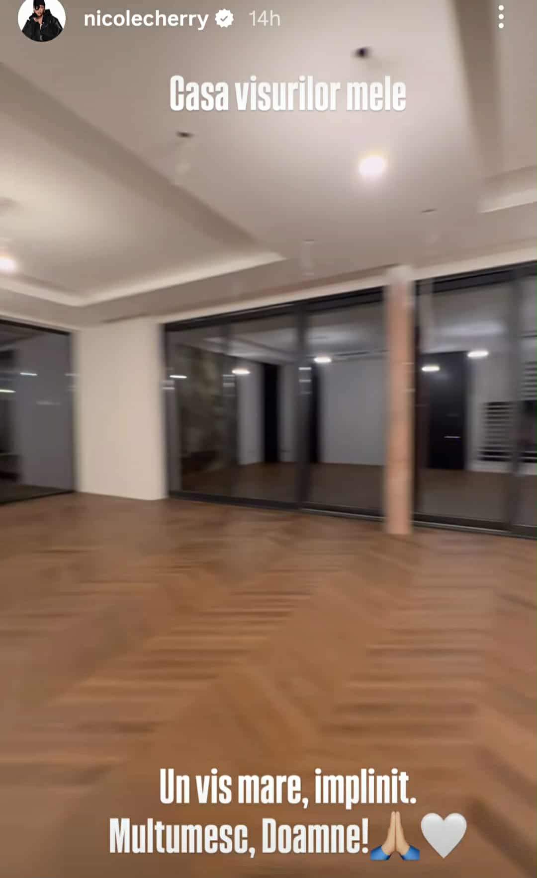 Nicole Cherry și-a cumpărat casă! Artista a postat primele imagini cu noua achiziție