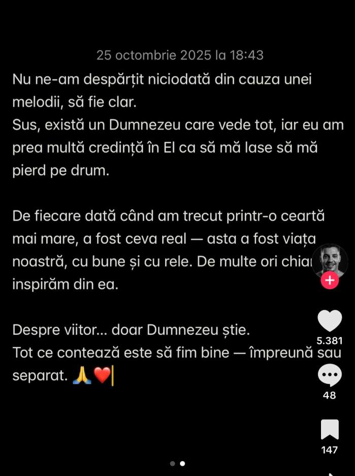Cum le-a răspuns Bogdan de la Ploiești celor care l-au acuzat că încearcă să-și promoveze piesa. A vorbit despre certurile cu Cristina Pucean: "Tot ce contează..."