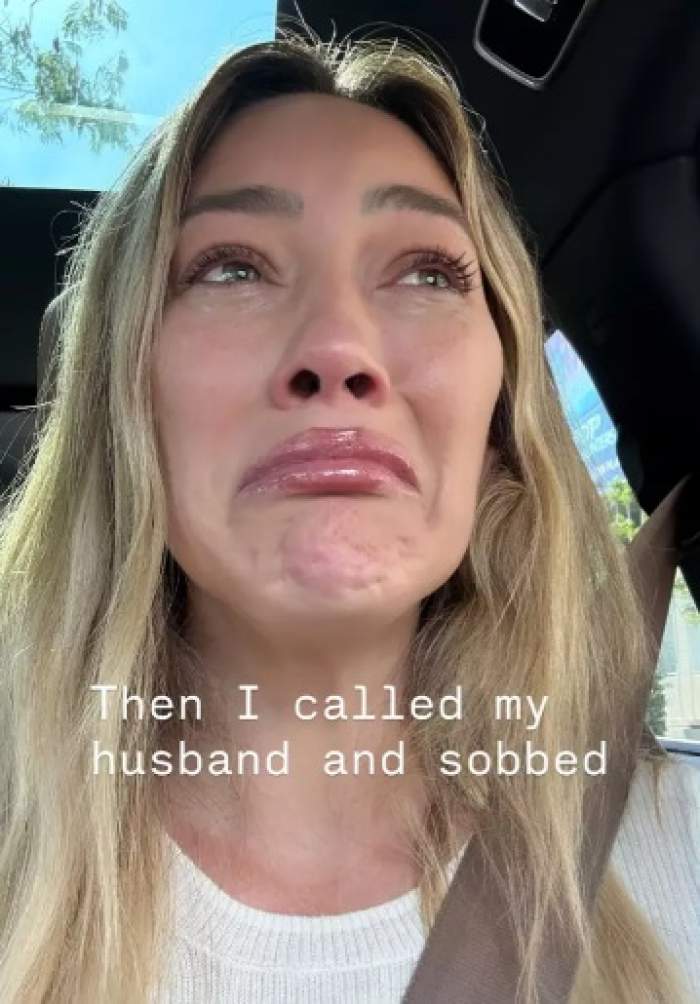 Hilary Duff, ironizată de fani! Diva a început să plângă după ce a vărsat cafea pe geanta ei de la un brand de lux