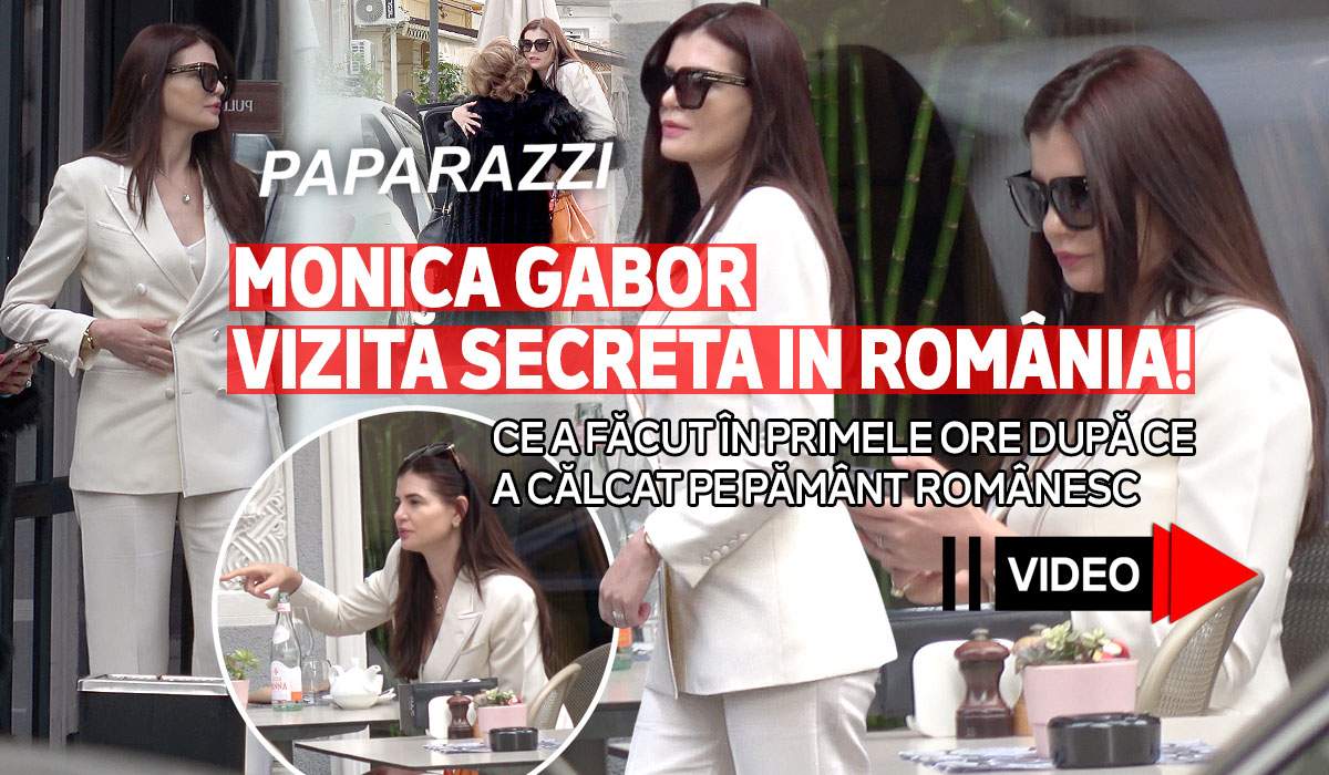 Monica Gabor, vizită secretă în România! Ce a făcut în primele ore după ce a călcat pe pământ românesc | PAPARAZZI