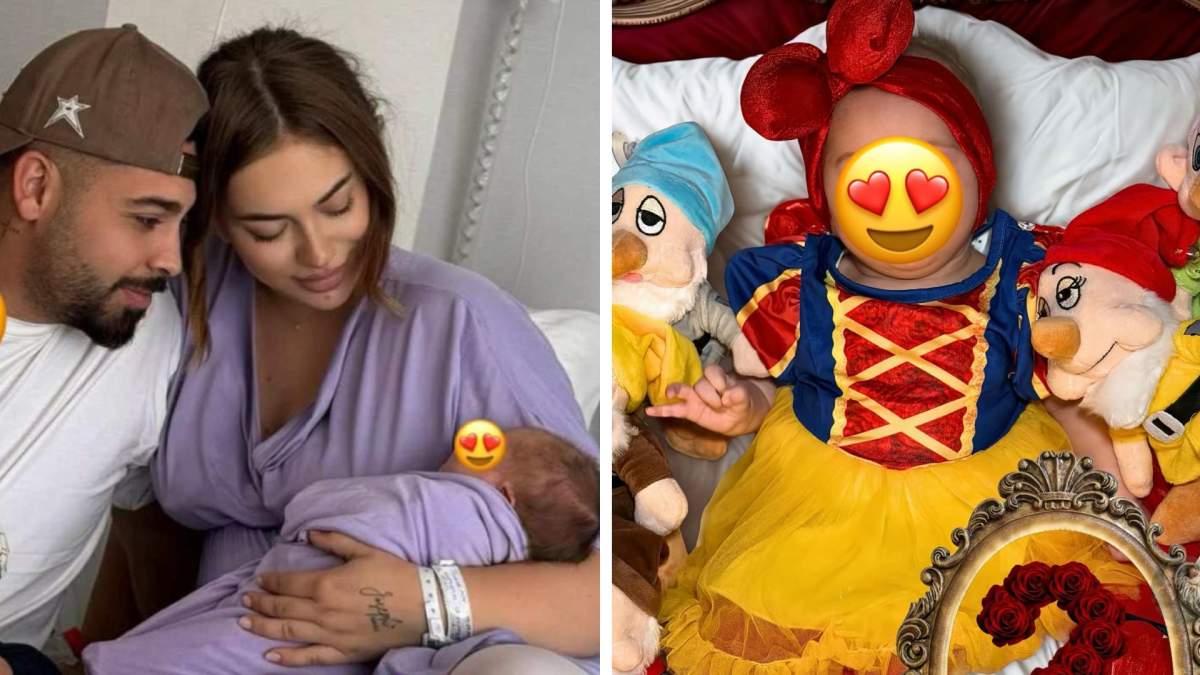Ce frumos a îmbrăcat-o Haziran pe micuța Meleim! Fiica lui Luis Gabriel a împlinit două luni! Ce tematică spectaculoasă a ales Haziran pentru ședința foto a micuței Meleim | FOTO