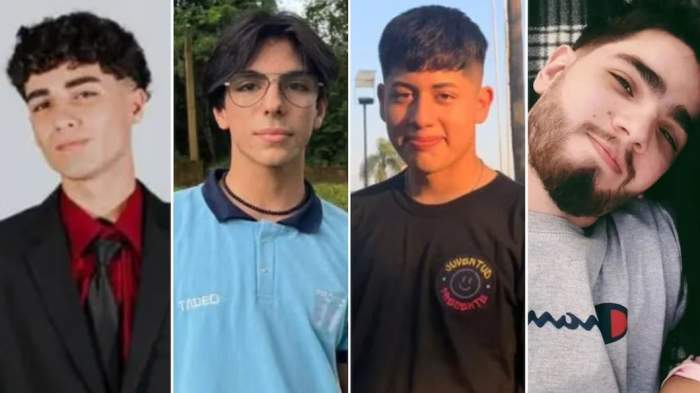 Tadeo Alpuy (19), Jonás Luis Dávalos (20), Enzo León (19) și Elian Alves (25)