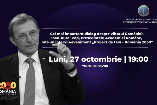 Declarațiile care surprind România! Ioan-Aurel Pop, Președintele Academiei Române, despre viitorul țării în campania „Proiect de țară - România 2025”: „Ne lipsește demnitatea. Educația trebuie să formeze caractere!”