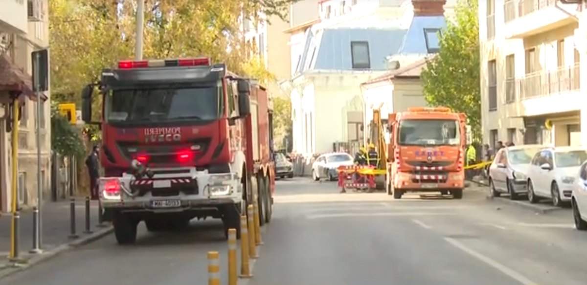Avarie la o conductă de gaze, în centrul Capitalei. 35 de persoane au fost evacuate, iar alimentarea a fost oprită