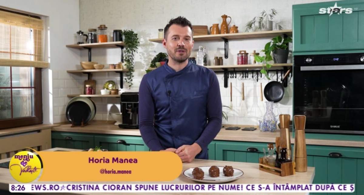 Rețetă de paste cu dovleac şi feta, gătite de chef Horia Manea, la Meniu de vedetă