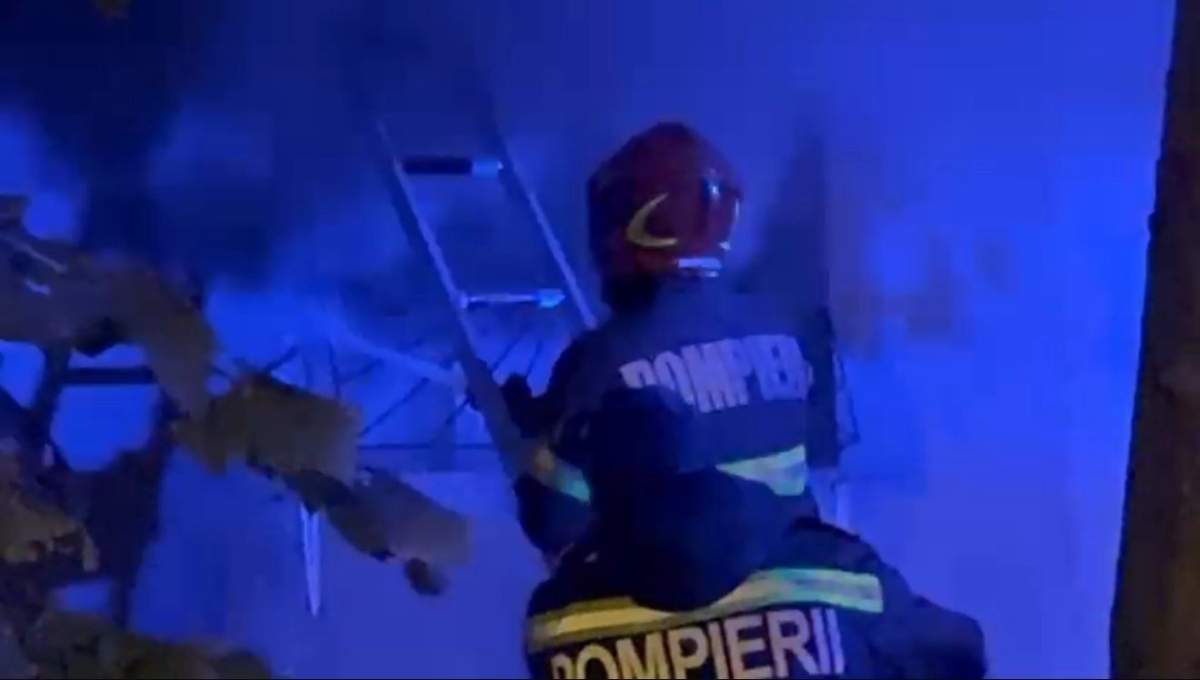 A fost urmată de incendiu Explozie urmată de incendiu într-un bloc din Severin! Locatarii au fost evacuați