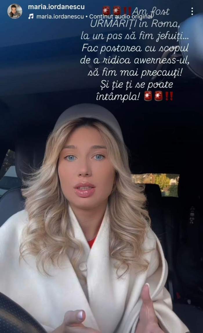 Fiica lui Anghel Iordănescu, la un pas de a fi jefuită! Maria Iordănescu a fost urmărită, în Roma