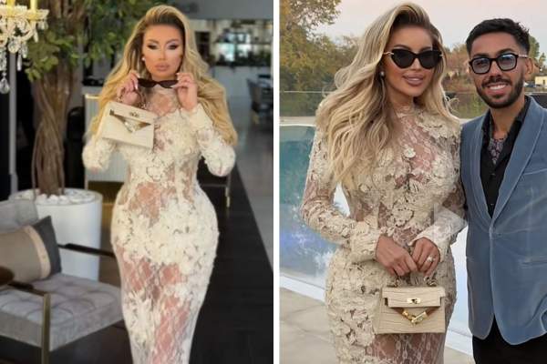 Ce ținută spectaculoasă a purtat Roxana Vașniuc în a doua zi de petrecere. Claudia Puican și Armin Nicoară au opt perechi de nași, iar vedeta și soțul ei sunt una dintre ele