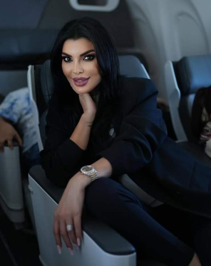 andreea tonciu in avion