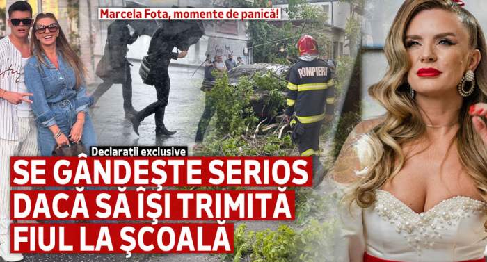 Marcela Fota, momente de panică! Se gândește serios dacă să își trimită fiul la școală! Declarații exclusive