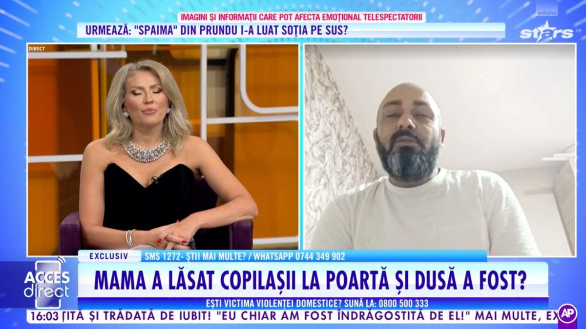 Acces Direct. Bărbat din Roman, lăsat cu trei copii la poartă: "Nu e niciunul pe numele meu"