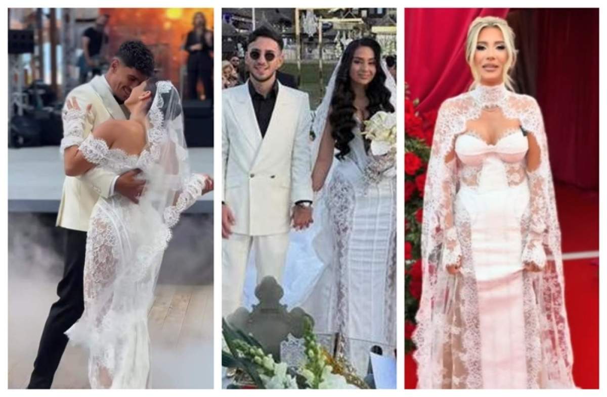 Ioana Coman, nora lui Costel Biju și Claudia Puican, același model de rochie în ziua nunții ioana coman, nora lui costel biju si claudia puican