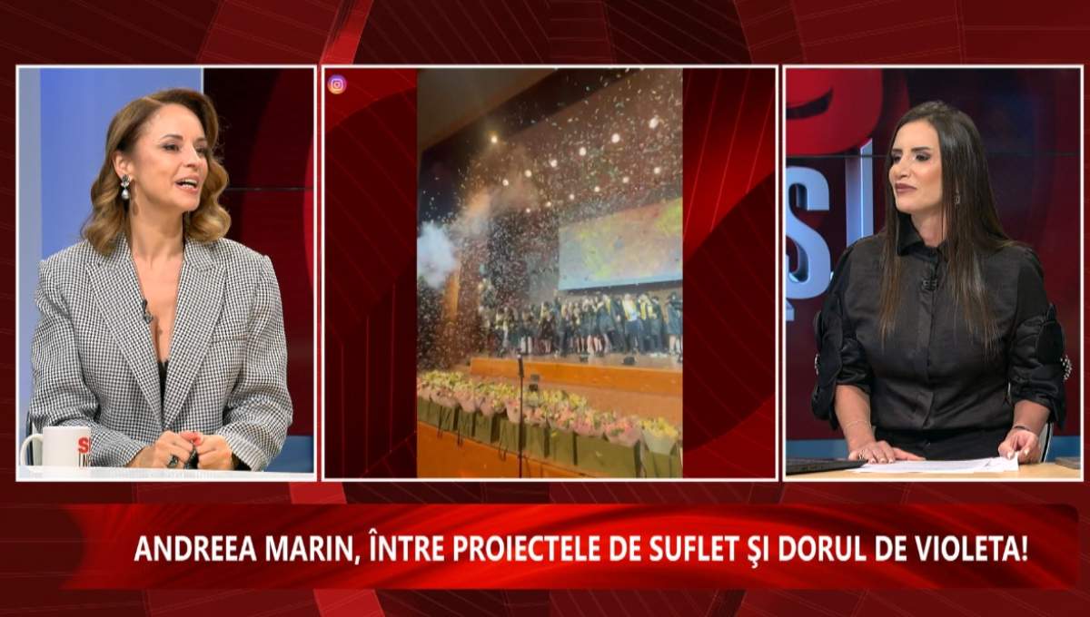Andreea Marin, între dorul de fiică şi echilibrul vieţii private, duminică, la „Spynews TV”