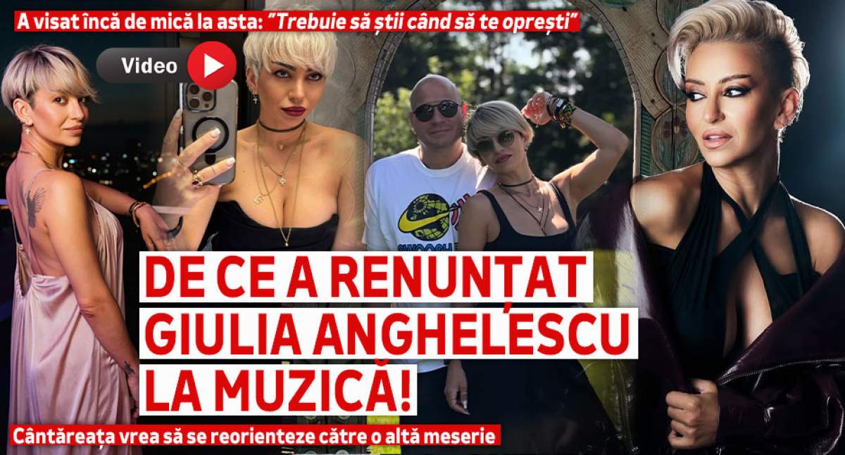 De ce a renunțat Giulia Anghelescu la muzică! Cântăreața vrea să se reorienteze către o altă meserie. A visat încă de mică la asta: ”Trebuie să știi când să te oprești” | VIDEO
