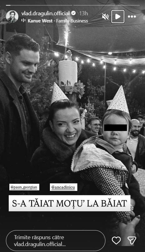 anca dinicu, iubitul si fiul