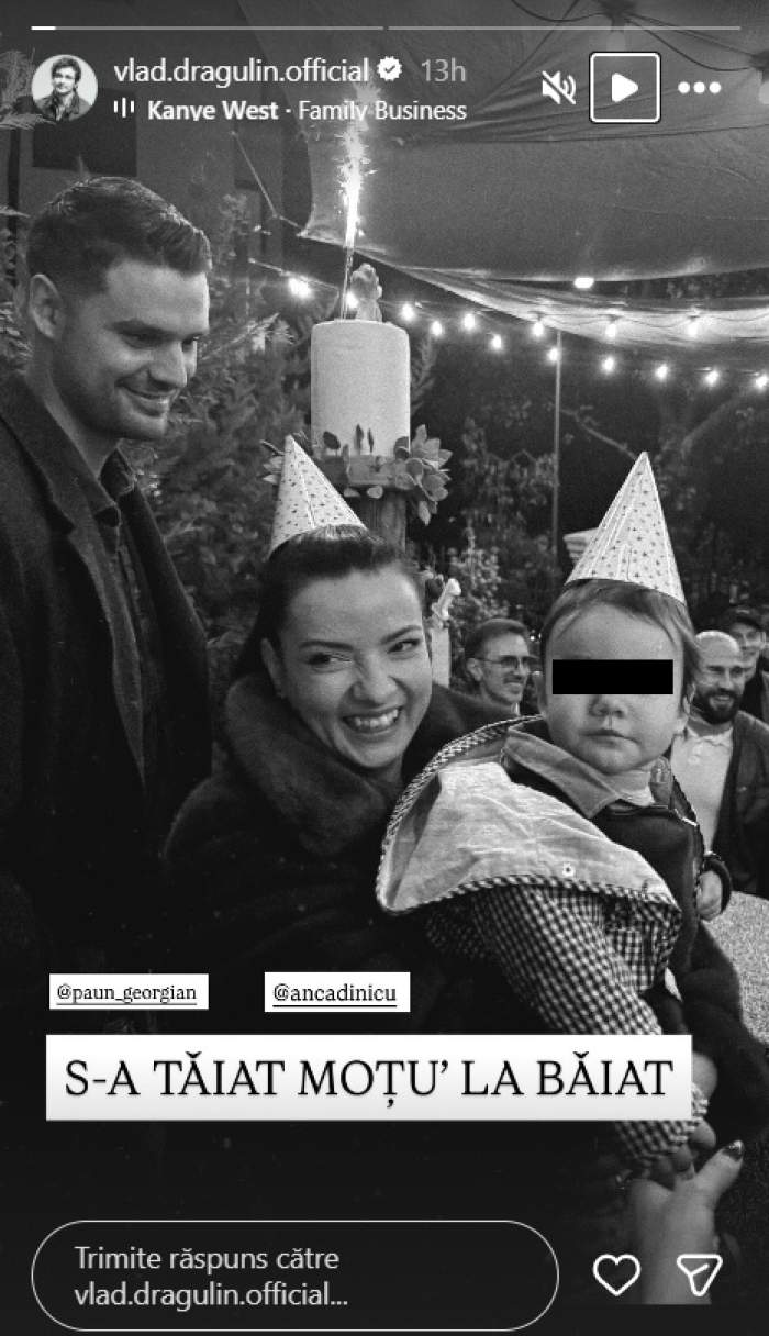 anca dinicu, iubitul si fiul