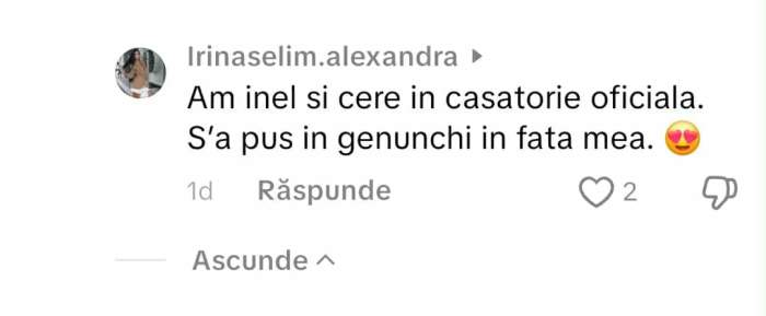 mesajul Irinei