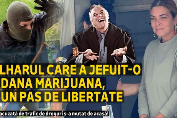 Tâlharul care a jefuit-o pe Dana Marijuana, la un pas de libertate | Artista acuzată de trafic de droguri s-a mutat de acasă!
