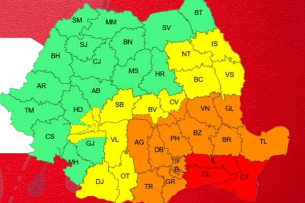 Codul roșu de vreme severă închide școlile în Constanța! Angajații ISU, chemați la serviciu din ziua liberă