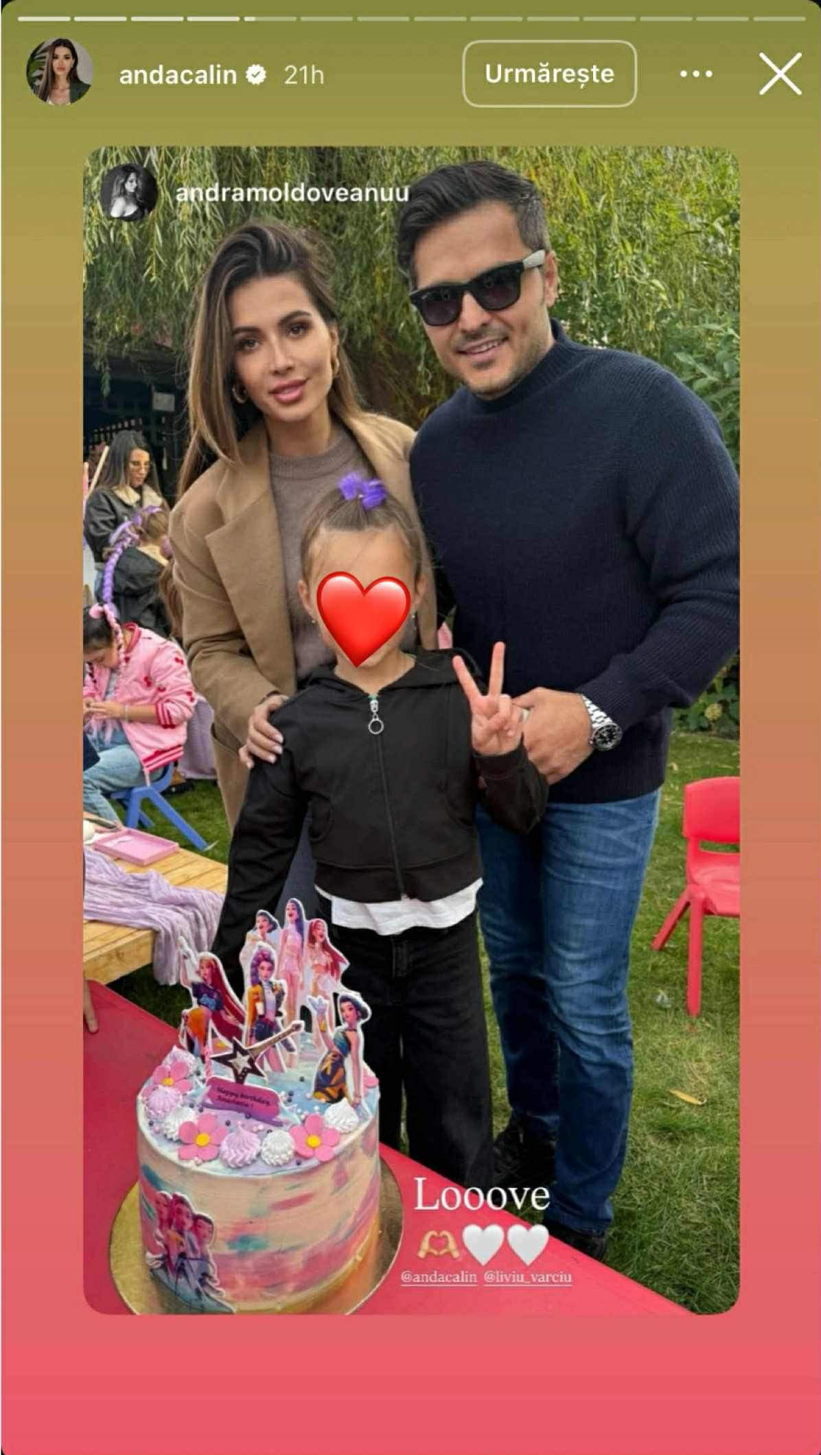 Liviu Vârciu și Anda Călin și-au sărbătorit fiica! Anastasia a împlinit 8 ani: "Cel mai frumos cadou..."​