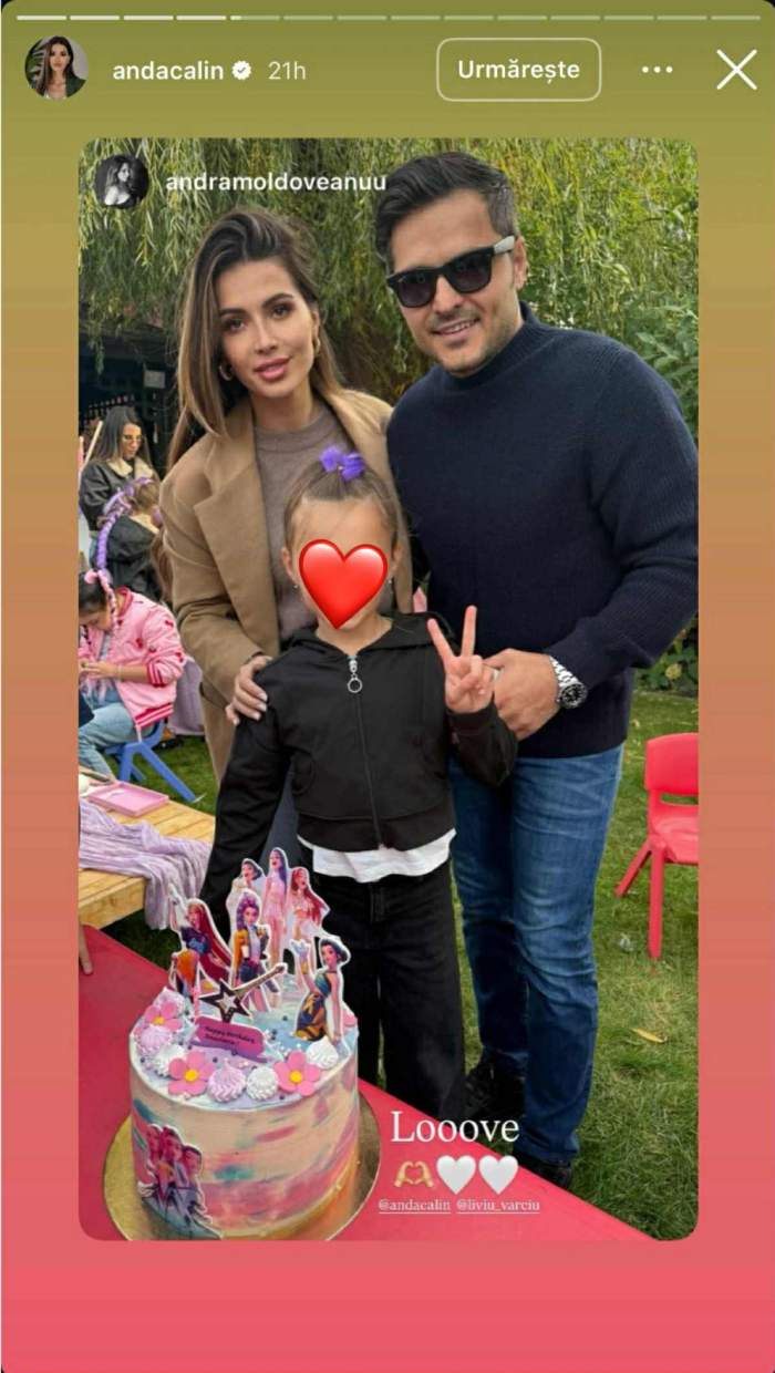 Liviu Vârciu și Anda Călin și-au sărbătorit fiica! Anastasia a împlinit 8 ani: "Cel mai frumos cadou..."​