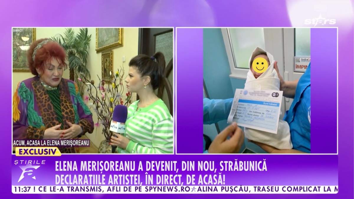 Elena Merișoreanu a devenit străbunică din nou! Cântăreața are doi strănepoți