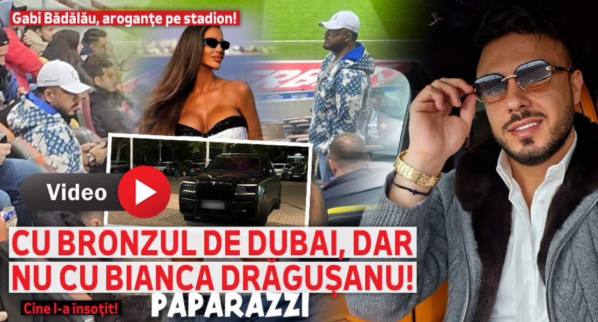 Gabi Bădălău, aroganţe pe stadion! Cu bronzul de Dubai, dar nu cu Bianca Drăguşanu! Cine l-a însoţit! | PAPARAZZI