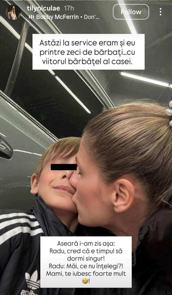 Tily Niculae și fiul ei, Radu