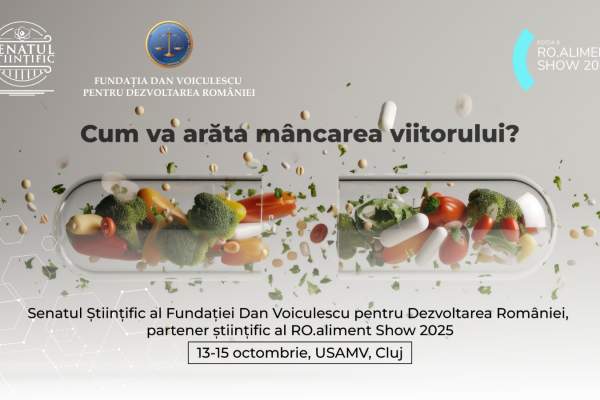 Hrana care te ține tânăr: viitorul se gustă la Cluj, la RO.aliment Show 2025. Senatul Științific al Fundației Dan Voiculescu, partener al evenimentului