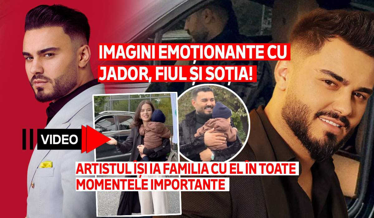 Imagini emoționante cu Jador, fiul și soția! Artistul își ia familia cu el, în toate momentele importante