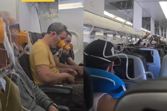 Momente de panică pentru pasagerii unui avion! Măștile de oxigen au căzut și aeronava a coborât rapid de la 11.000 de metri pentru ca oamenii să poată respira | VIDEO