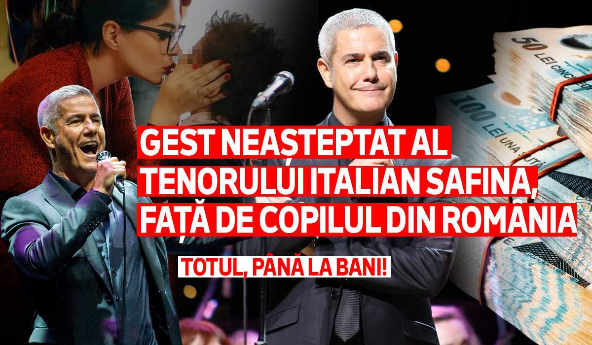 Gest neașteptat al tenorului italian Safina, față de copilul din România | Totul, până la bani!