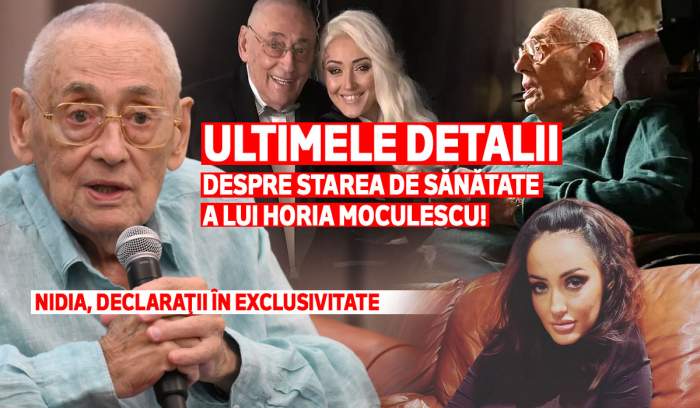 Ultimele detalii despre starea de sănătate a lui Horia Moculescu! Nidia, declaraţii în exclusivitate