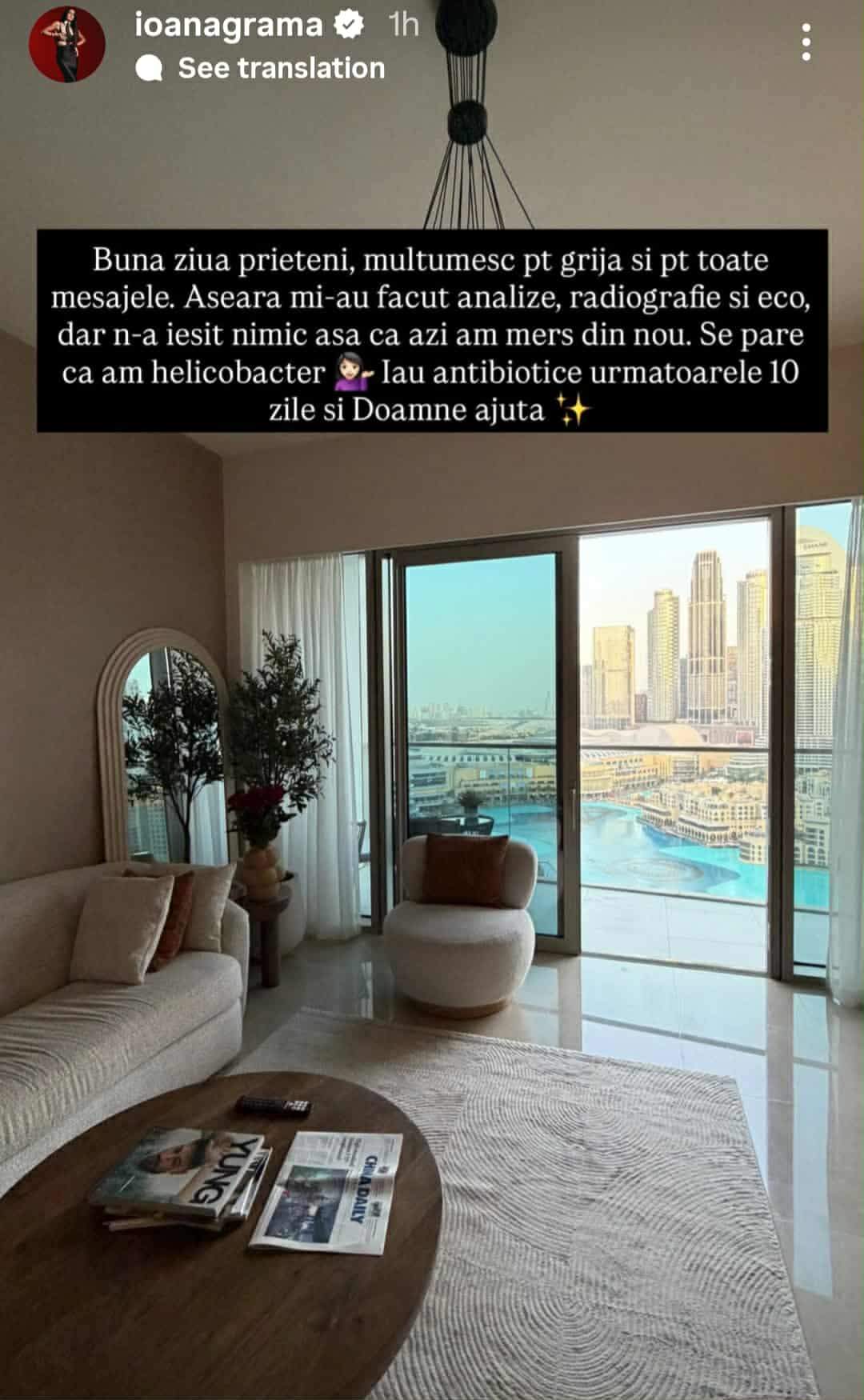 mesajul Ioanei Grama